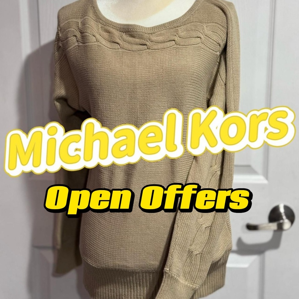 Michael Kors Beige Cable Knit Sweater